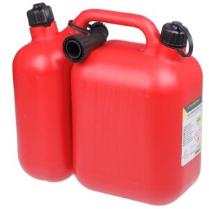 Dviejų skyrių kuro / alyvos bakas, 5 + 2.5L