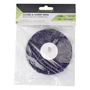 Non-woven rust remover disc, diam. 100 mm x 15 mm, heavy duty - Image 4