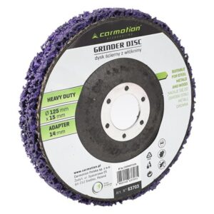 Non-woven rust remover disc, diam. 125 mm x 15 mm, heavy duty