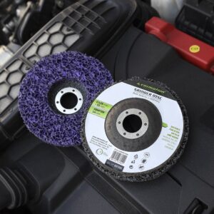 Non-woven rust remover disc, diam. 125 mm x 15 mm, heavy duty - Image 4