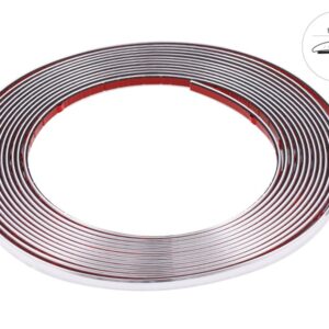 Automibilio tiuningo juostelė, chrome, 9 mm x 8 m (58989)