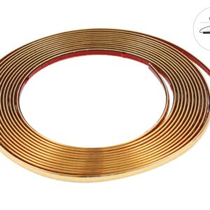 Automibilio tiuningo juostelė, golden, 9mm x 8m (86744)