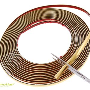 Automibilio tiuningo juostelė, golden, 9mm x 8m (86744) - Image 3