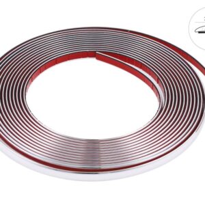 Automibilio tiuningo juostelė, chrome, 12 mm x 8 m (58990)