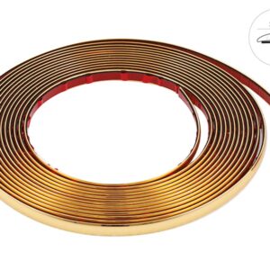 Automibilio tiuningo juostelė, golden, 12 mm x 8m (86745)