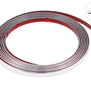 Automibilio tiuningo juostelė, chrome, 14 mm x 5 m (58995)