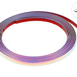 Automibilio tiuningo juostelė, chrome chameleon, 14mm x 5m