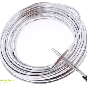 Automobilio tiuningo kampinė juostelė, chrome, 8 x 6 mm x 20 m - Image 3