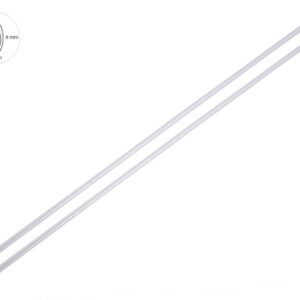 Door edge bumpers, 65 cm, chrome, 2 pcs