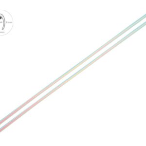 Door edge bumpers, 65 cm, chrome chameleon, 2 pcs.