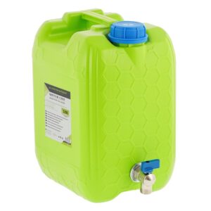 Vandens kanistras with short metal threaded tap valve, 10 L