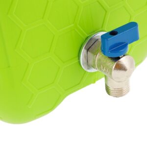 Vandens kanistras with short metal threaded tap valve, 10 L - Image 2