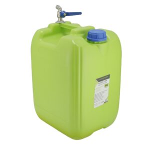 Vandens kanistras with long metal top tap valve, 20 L