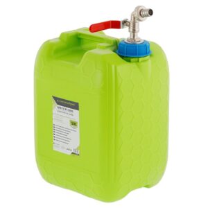 Vandens kanistras with long metal tap valve in cap, 10 L