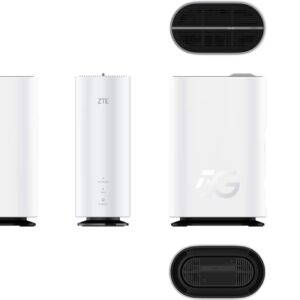 ZTE G5C - Gigabit Ethernet dviejų dažnių (2,4 GHz / 5 GHz) Wi-Fi 6 4G/5G belaidis maršrutizatorius, baltos spalvos - Image 3
