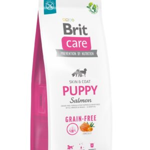 Sausas ėdalas visų veislių šuniukams ir jauniems šunims (nuo 4 savaičių iki 12 mėnesių).Brit Care Dog Grain-Free Puppy Salmon 12kg - Image 2