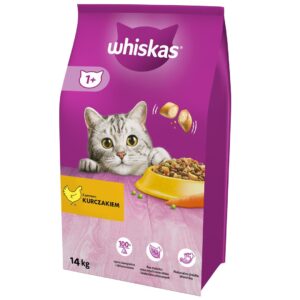 Whiskas 325628 sausas kačių maistas  Suaugusiųjų vištiena 14 kg