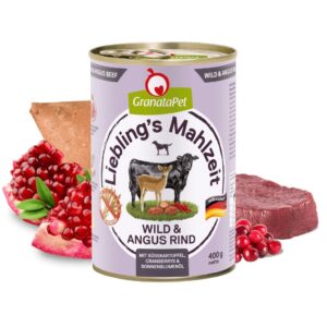 GRANATAPET Liebling's Mahlzeit Venison and angus beef - drėgnas ėdalas šunims - 800g - Image 3