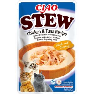 INABA Ciao Stew Chicken & Tuna - skanėstas katėms - 40g