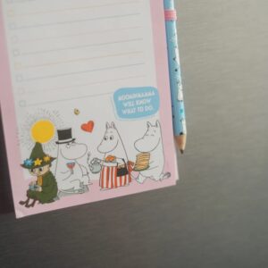 Moomins - Magnetic notebook / shopping list for the fridge + pencil (10 x 21 cm) - Image 5