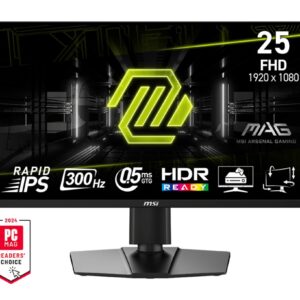MSI MAG 255PXF kompiuterio monitorius 62,2 cm (24.5") 1920 x 1080 pikseliai „Full HD“ Juoda