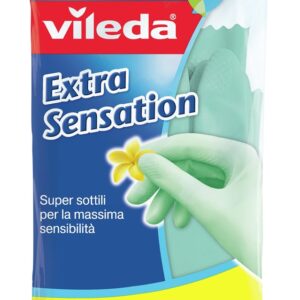 Vileda Extra Sensation Buitinės pirštinės Žalia Medvilnė, Lateksas 1 vnt