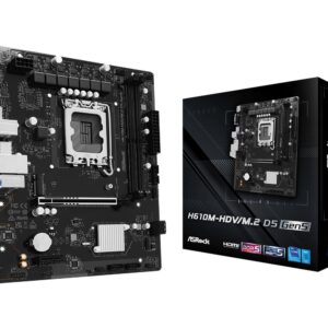 Asrock H610M-HDV/M.2 D5 GEN5 pagrindinė plokštė