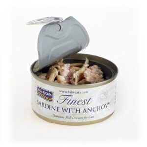 FISH4CATS Sardine with anchovy - šlapias kačių maistas - 70g - Image 3