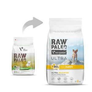 RAW PALEO Ultra Mini Puppy Turkey - sausas maistas šuniukams - 2 kg - Image 2