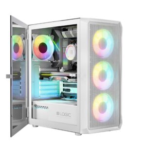 Logic PORTOS ARGB MINIDI USB 3.0 korpusas Baltas - Image 3