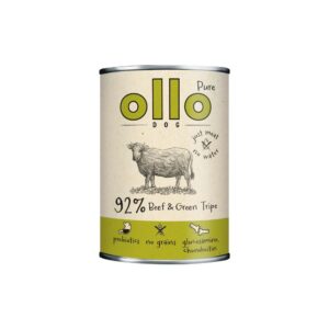 OLLO Pure Beef and Green tripe - drėgnas ėdalas šunims - 400g