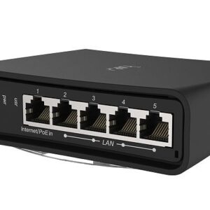 Mikrotik hAP ac² 1167 Mbit/ai Juoda Maitinimas per Eternetą (PoE) - Image 3