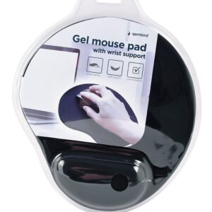 Gembird MP-GEL-BLACK pelės kilimėlis Juoda - Image 2