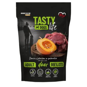 BIOFEED Tasty Dogs Life Deer - drėgnas ėdalas šunims - 150g