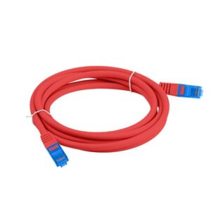 LANBERG PATCHCORD S/FTP CAT.6A 1M RAUDONAS LSZH - Image 2