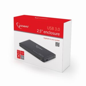 Gembird EE2-U3S-2 saugojimo diskų korpusas HDD korpusas Juoda 2.5" - Image 3