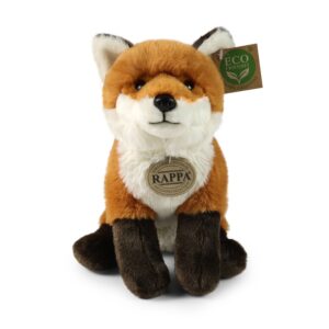 Rappa - Plush realistic mascot Fox sitting 23 cm Eco-Friendly Soft Collection - Image 2