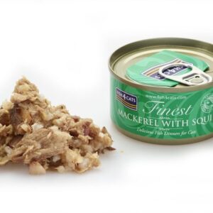 FISH4CATS Mackerel with squid - šlapias kačių maistas - 70g - Image 3