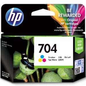 HP 704 Tri-color Original Ink Advantage Cartridge rašalo kasetė 1 vnt Originalus Žydras, Rausvai raudona, Geltona