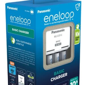 Baterijų įkroviklis PANASONIC Eneloop Basic BQ-CC51 + 4x AAA 800 mAh (K-KJ51MCD04E)