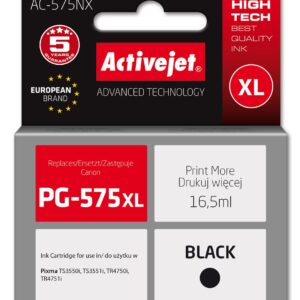 Activejet AC-575NX rašalo kasetė 1 vnt Derantis Didelė (XL) išeiga Juoda