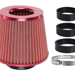 Oro filtras automobiliui, conical 155x130x120 mm,red adapters: 60, 63, 70 mm
