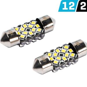 Bulb VISION Festoon SV8.5 31 mm 12/24V 12x 2016 SMD LED, CANBUS, white, 2 pcs