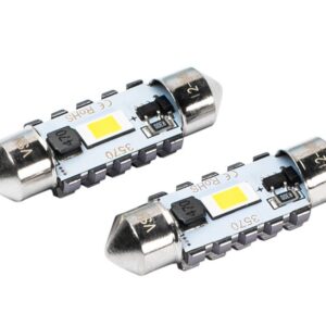 Bulb VISION Festoon SV8.5 36 mm 12/24V 2x 3570 SMD LED, CANBUS, white, 2 pcs - Image 2