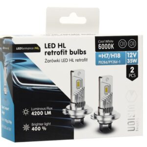 Bulbs VISION LED retrofit H7/H18 HL 12V 35W 4200 lm 6000K, 2 pcs. - Image 4
