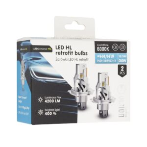 Bulbs VISION LED retrofit H4/H19 HL 12V 35W 4200 lm 6000K, 2 pcs. - Image 4