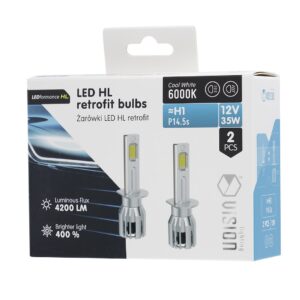 Bulbs VISION LED retrofit H1 HL 12V 35W 4200 lm 6000K, CANBUS, 2 pcs - Image 4