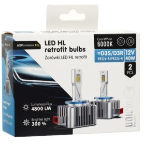 Bulbs VISION LED retrofit D3S/D3R HL 40W 4200 lm 6000K, 2 pcs. - Image 4
