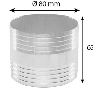 Hose connector diam. 80 mm - Image 2
