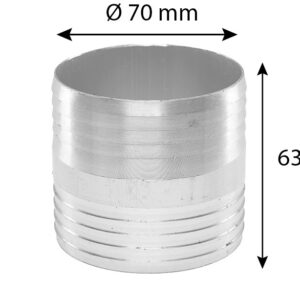 Hose connector diam. 70 mm - Image 2